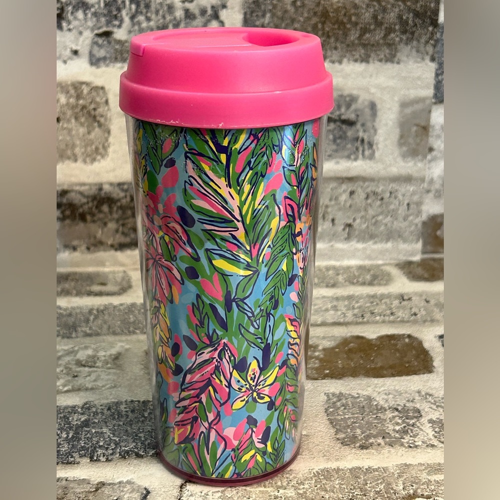 Lily Pulitzer Plastic Tumbler with Lid